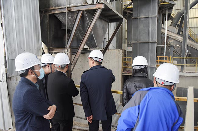 考察衛(wèi)輝市藍天環(huán)保材料有限公司