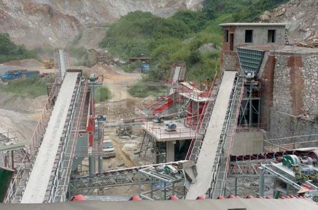 廣西獨石山采石場日產(chǎn)5000方石料生產(chǎn)線