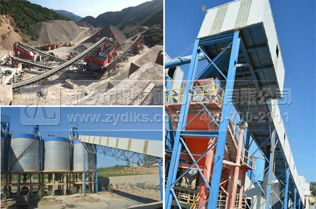 鼎力砂石生產(chǎn)線現(xiàn)場(chǎng)