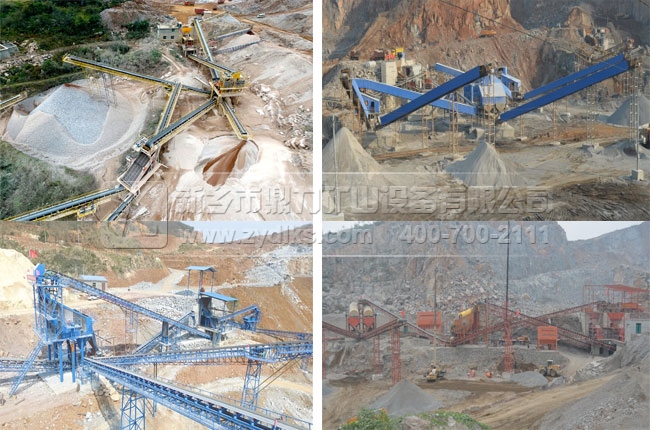 鼎力砂石生產(chǎn)線生產(chǎn)現(xiàn)場
