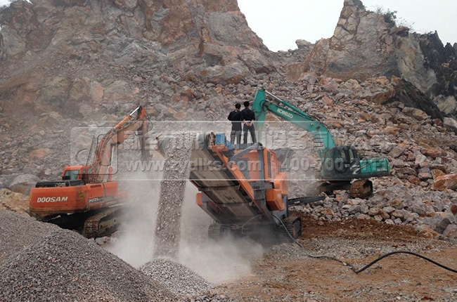 移動式石子破碎機 移動式石子破碎機