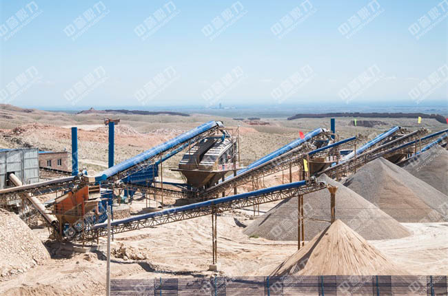 建好的石料廠現(xiàn)場(chǎng)