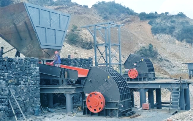 即將投產(chǎn)的石子廠現(xiàn)場