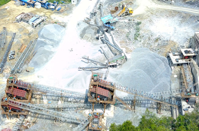 日產(chǎn)萬噸砂石料破碎篩分生產(chǎn)線